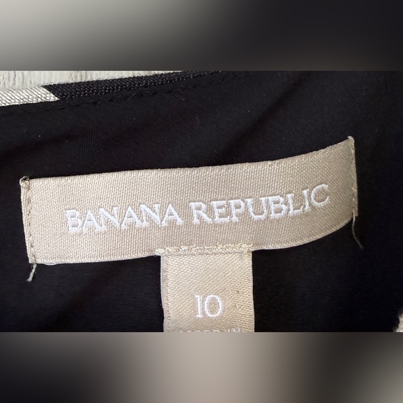 BANANA REPUBLIC BLACK STRIPE SLEEVELESS DRESS SIZE 10 LNC - Picture 7 of 7